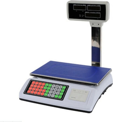 Electronic Commercial Retail Scale with Beam and Printer 40kg/5gr