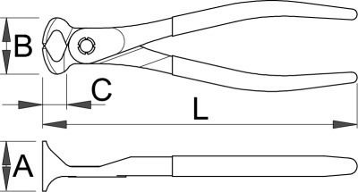 Unior Τανάλια για Καλούπια Μήκους 180mm