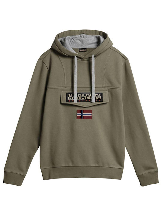 Burgee Wint 2 Sweatshirt with Hood Khaki