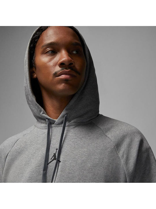 Dri-Fit Φούτερ με Κουκούλα Γκρι