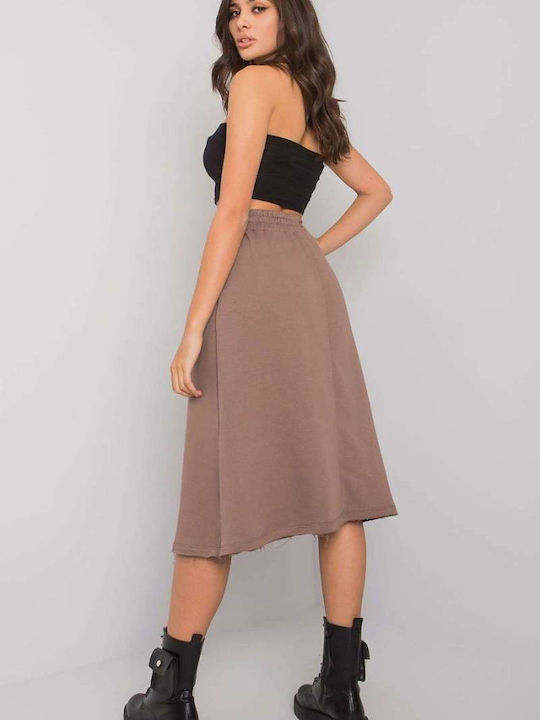 BFG Midi Skirt in Brown color