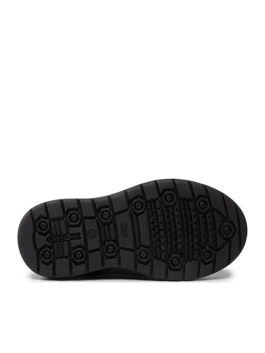Leather Moccasins with Velcro Riddock Black