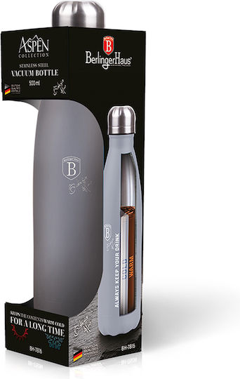 Berlinger Haus Aspen Collection Μπουκάλι Θερμός Ανοξείδωτο 500ml Γκρι