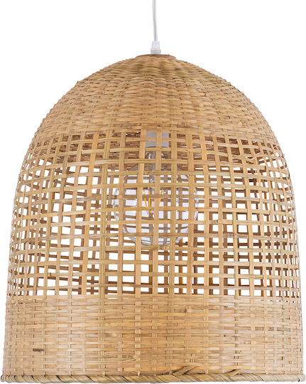 GloboStar Bora-Bora Beige Boho Bell Pendant Ceiling Light with E27 Socket 42x42x44cm