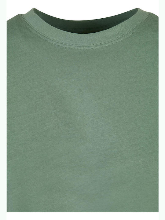Κοντομάνικο Crop Top Πράσινο