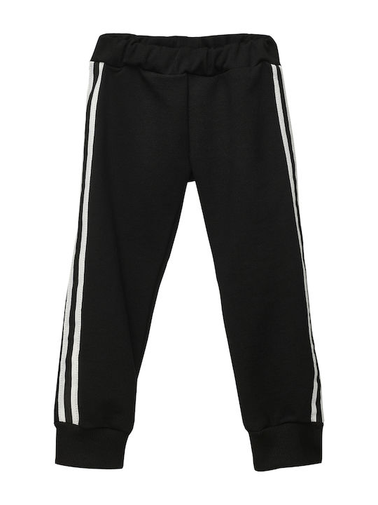 Two In A Castle Kids Sweatpants Set Black 2pcs