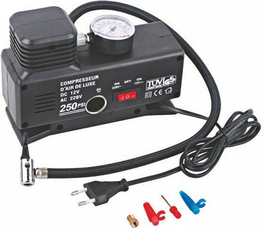 All Ride Τρόμπα Αυτοκινήτου AC/DC 250PSI με Καλώδιο Αναπτήρα 12V