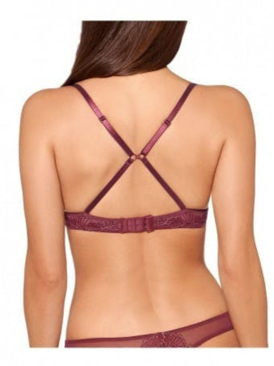 Triumph Spotlight Push Up Bra Underwire Burgundy