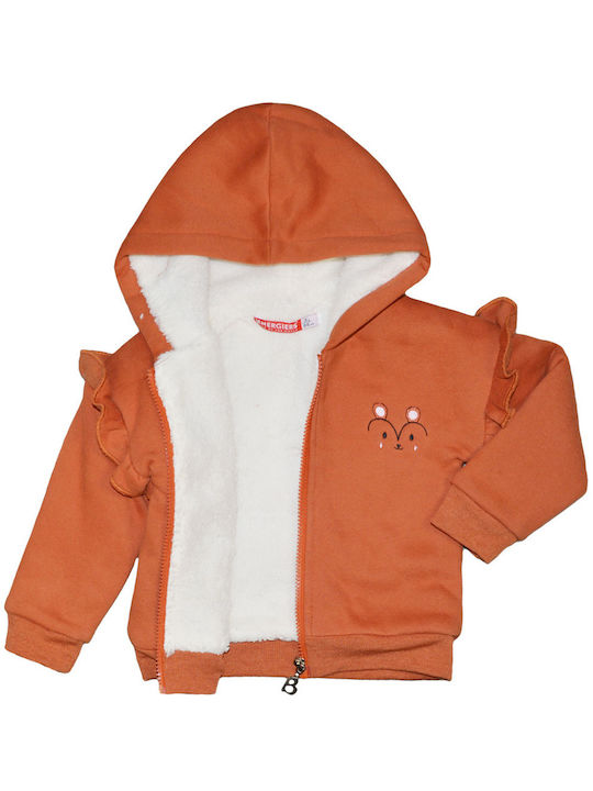 Energiers Kids Cardigan with Hood Orange -150