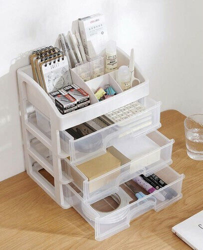 Soulima Cosmetic Organizer Case Transparent Cosmetic Organization Stand Base