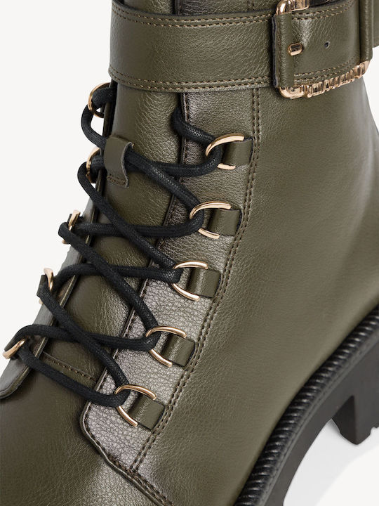 Stiefeletten Damen Khaki