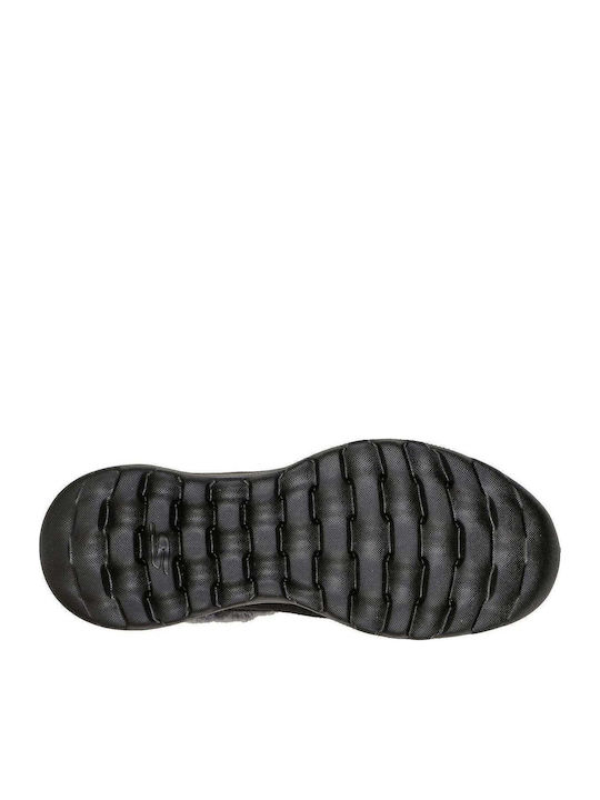 On The Go Wildleder Damen Chelsea Stiefeletten Schwarz