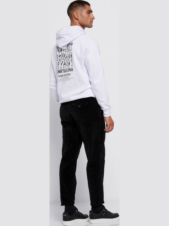 Trousers Elastic in Regular Fit Black