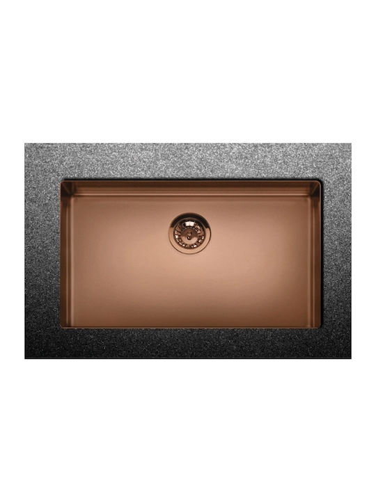 Apell Metamorfosis MEM71-222 Undermount Sink Inox Satin W75xD44cm Copper