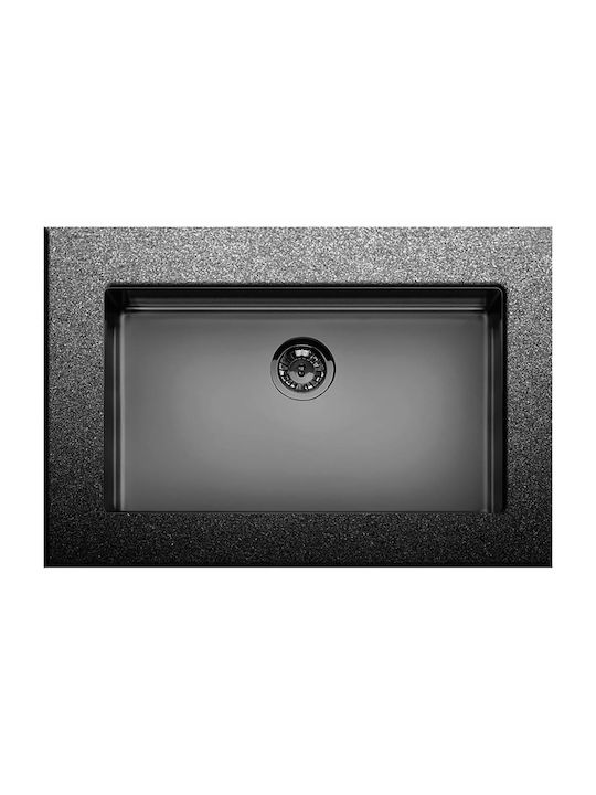 Apell Metamorfosis MEM71-411 Undermount Sink Inox Brushed W75xD44cm PVD Black