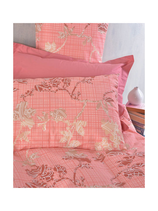 Rythmos Doca Set Față de Pernă cu plic de acoperire Roz 50x70cm.