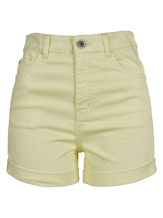 Urban Classics Women's Jean High-waisted Shorts Beige