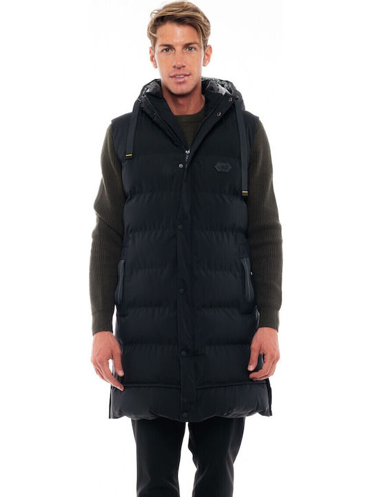 Ärmellos Winter Jacke Puffer Schwarz