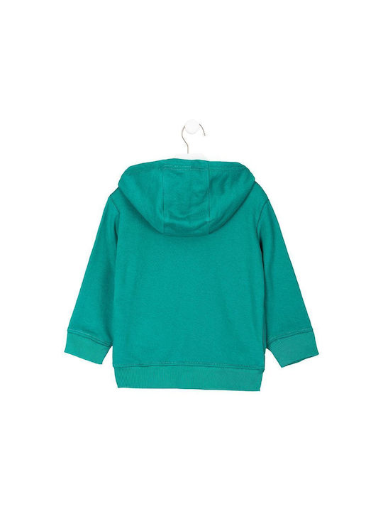 Losan Kinder Sweatshirt mit Kapuze und Taschen Grün