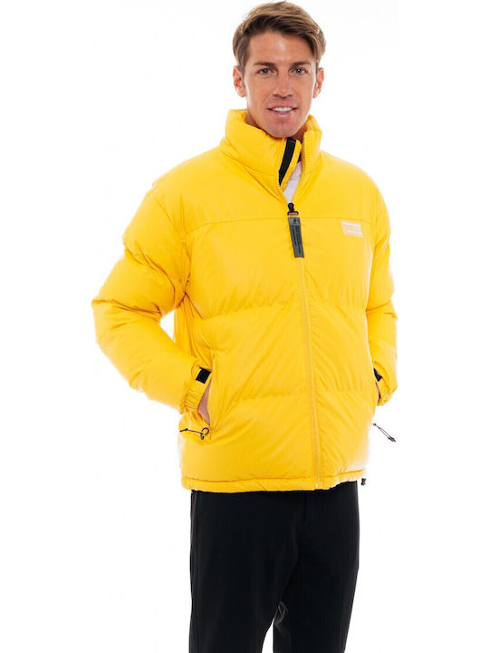 Зимно Puffer Жълто Мъжко Якето