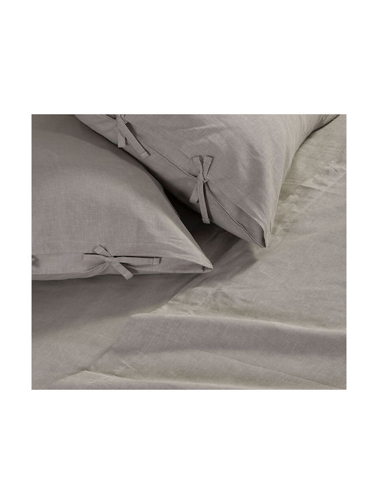 Nef-Nef Homeware Pillowcase Set with Envelope Cover Beige 52x72cm. 031834