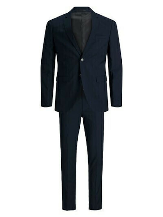 Men's Winter Suit Slim Fit Navy Blue