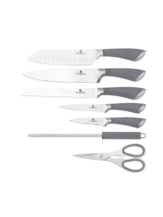 Berlinger Haus Aspen Collection Knife Set With Stand of Stainless Steel BH-2800 7pcs