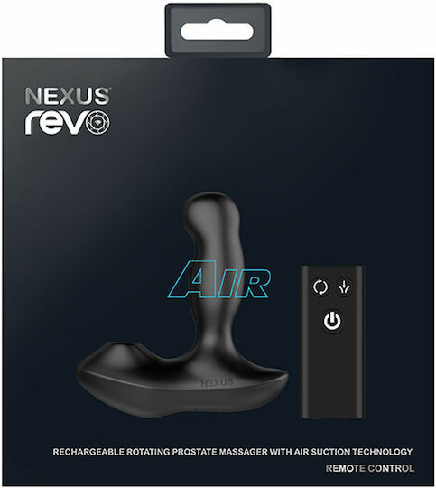 Nexus Revo Air Dop Anal cu Funcție Wireless și Vibrație Neagră 13.8cm