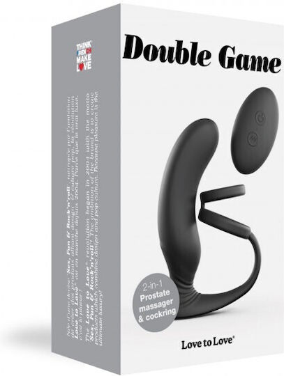Rimba Love To Love Double Game Anal Vibrator with Wireless Functionality Black