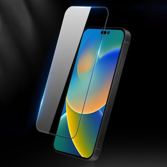 Dux Ducis Case Friendly Full Face Tempered Glass Μαύρο (iPhone 14 Pro Max)