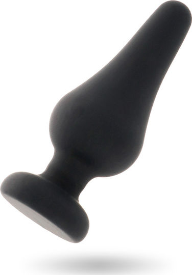 Intense Anal Plug Pipo M Silicone Anal Plug Medium Black 11cm