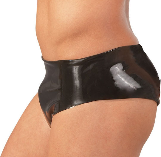 LateX Men's Briefs with Anal Plug