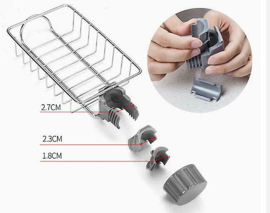 Metallic White Kitchen Sink Organizer Base
