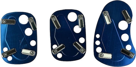 Auto Gs Set de pedale Autoturism Universal Aluminiu Albastru 3buc