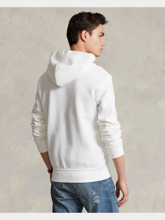 Sweatshirt with Hood White