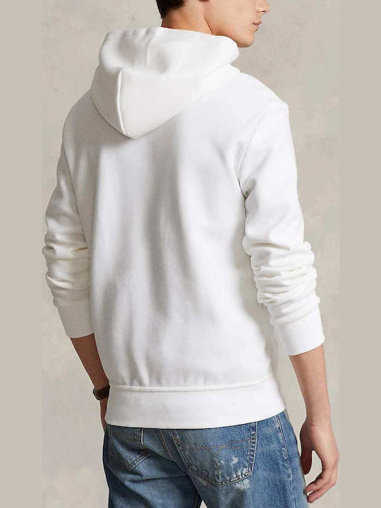 Sweatshirt with Hood White