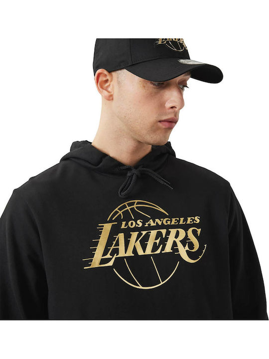 Los Angeles Lakers Φούτερ με Κουκούλα Μαύρο