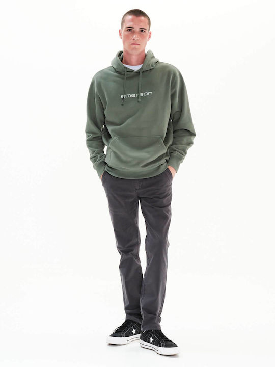 Sweatshirt with Hood Dusty Green