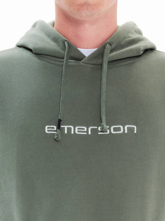 Sweatshirt with Hood Dusty Green