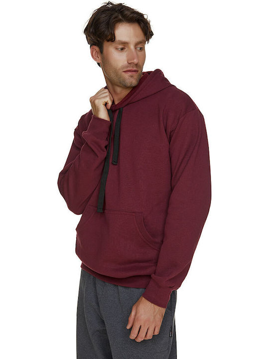 Maripo Sweatshirt with Hood Burgundy