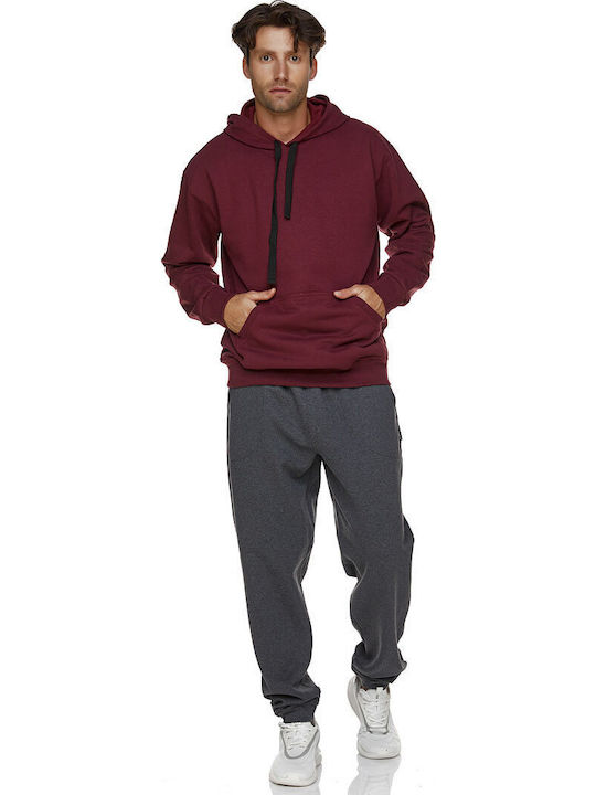 Maripo Sweatshirt with Hood Burgundy