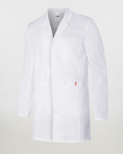 Velilla Flow Medizinischer Verbandskittel Weiß aus Baumwolle und Polyester