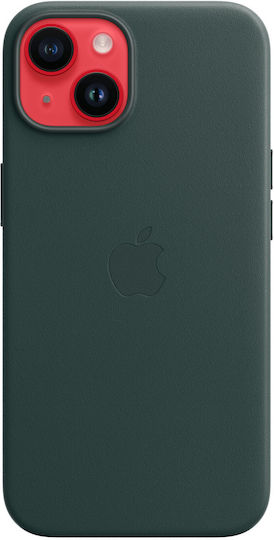Apple Back Cover Leather Forest Green (iPhone 14)