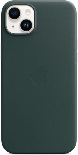 Apple Leather Case with MagSafe Back Cover Δερμάτινο Forest Green (iPhone 14 Plus)