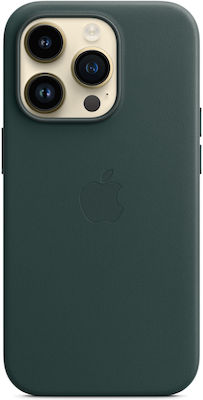 Apple Leather Case with MagSafe Umschlag Rückseite Leder Forest Green (iPhone 14 Pro) MPPH3ZM/A