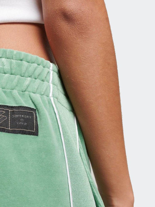 D2 Code Sweatpants Wide Velvet Green