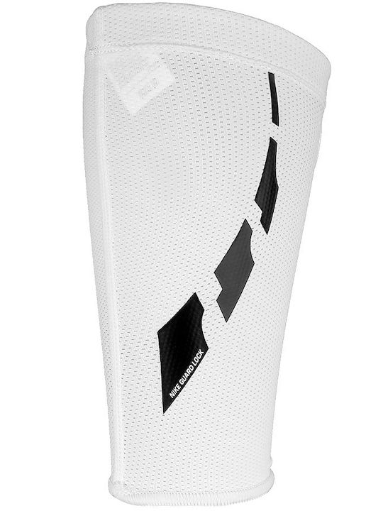Nike Guard Lock Elite Leg Sleeves for Football Shin Guards White 1 Pair