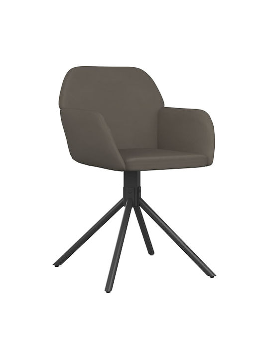 Stühle Speisesaal Dark Grey 2Stück 54x58.5x79.5cm