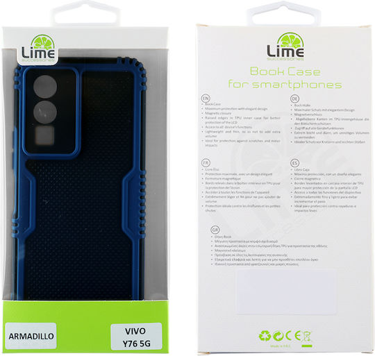 Lime Armadillo Camera Guard Back Cover Plastic Albastru (Vivo Y76 5G)