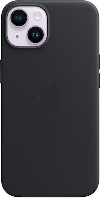 Apple Leather Case with MagSafe Umschlag Rückseite Leder Midnight (iPhone 14) MPP43ZM/A
